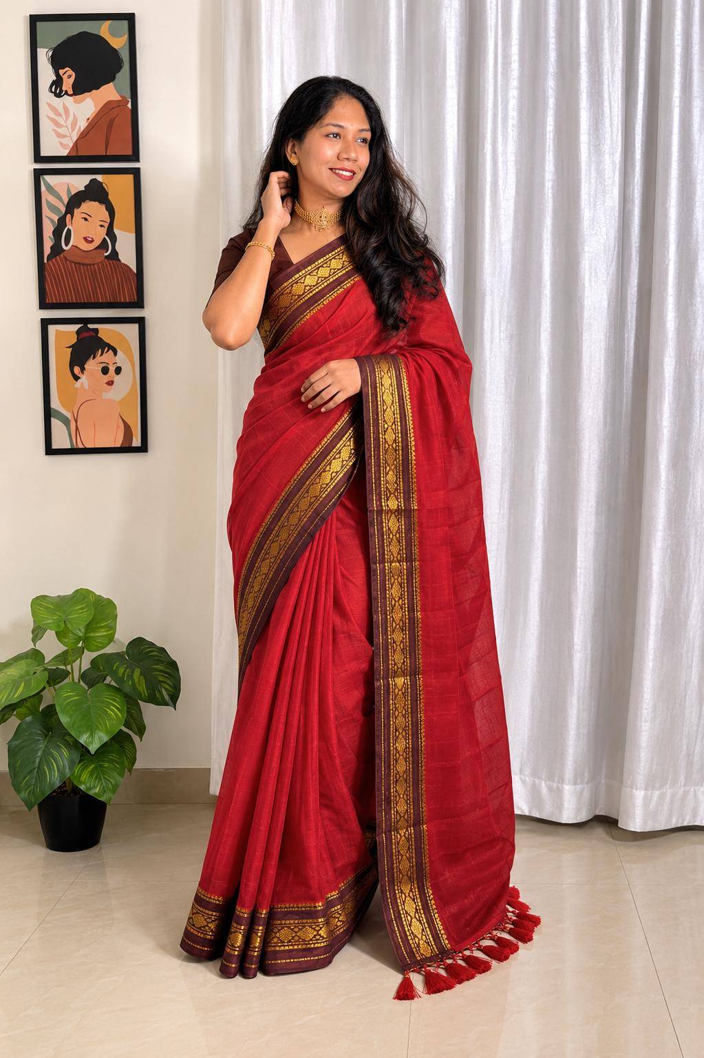 120 Mul Cotton Saree